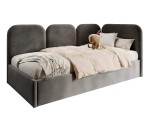 Polsterbett 120x200 cm mit weichen Seitenteilen und Bettkasten, MARGO SM 02 Polsterbett 120x200 cm mit weichen Seitenteilen und Bettkasten, MARGO SM 02