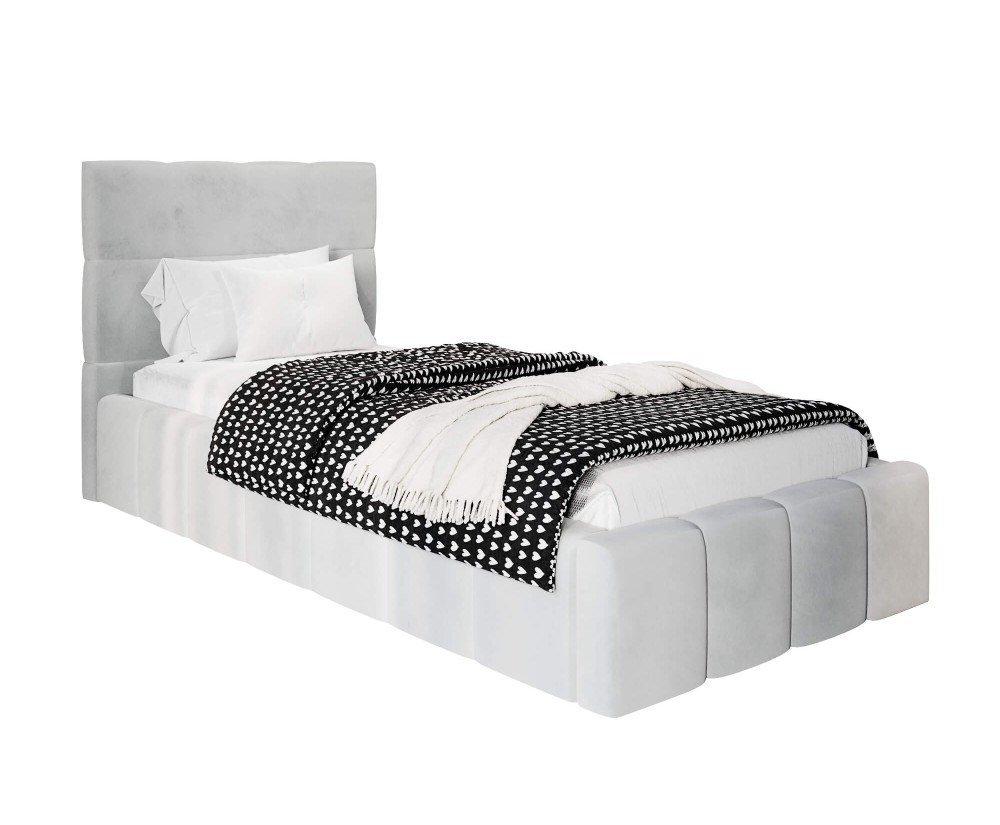 IMPERIA S16 Jugendbett 100x200 cm, Einzelbett mit Bettkasten, Lattenrost mit Metallrahmen