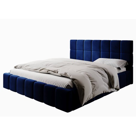 IMPERIA S16 Polsterbett 140x200 cm, Doppelbett mit Bettkasten, Lattenrost mit Metallrahmen
