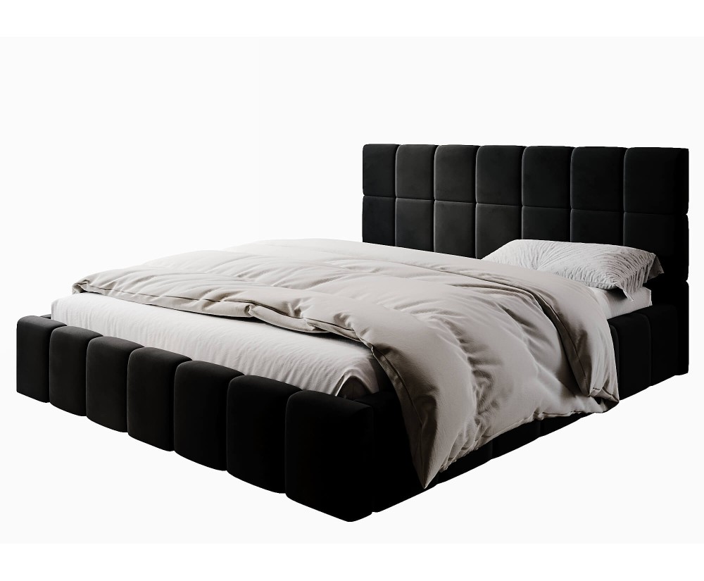 Polsterbett 180x200 cm mit elegantem Kopfteil und Bettkasten, Lattenrost mit Metallrahmen, IMPERIA S16 Polsterbett 180x200 cm mit elegantem Kopfteil und Bettkasten, Lattenrost mit Metallrahmen, IMPERIA S16