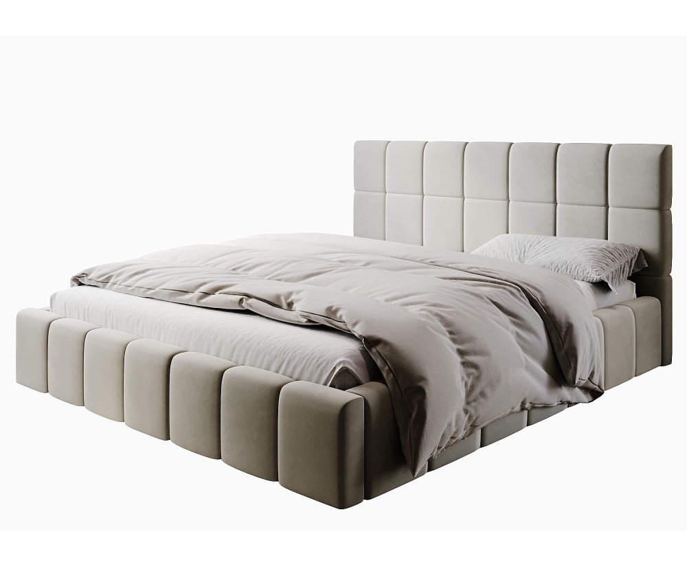 Polsterbett 180x200 cm mit elegantem Kopfteil und Bettkasten, Lattenrost mit Metallrahmen, IMPERIA S16 Polsterbett 180x200 cm mit elegantem Kopfteil und Bettkasten, Lattenrost mit Metallrahmen, IMPERIA S16