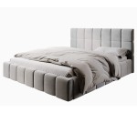 Elegantes Komfortbett 200x200 cm mit Stauraum, Lattenrost mit Metallrahmen, IMPERIA S16