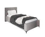 Polsterbett 80x200 cm, Jugendbett mit Kopfteil, Bettkasten und Lattenrost mit Metallrahmen, IMPERIA S14 Polsterbett 80x200 cm, Jugendbett mit Kopfteil, Bettkasten und Lattenrost mit Metallrahmen, IMPERIA S14