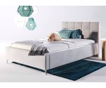 IMPERIA S14 Doppelbett 140x200 cm, Polsterbett mit Kopfteil, Bettkasten und Lattenrost mit Metallrahmen