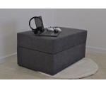 INTARO P1 Sitzpouf 90x60 cm mit Stauraum, Sitzhocker, Sitzpuff, Polsterhocker, Fußhocker, Gleitfüße