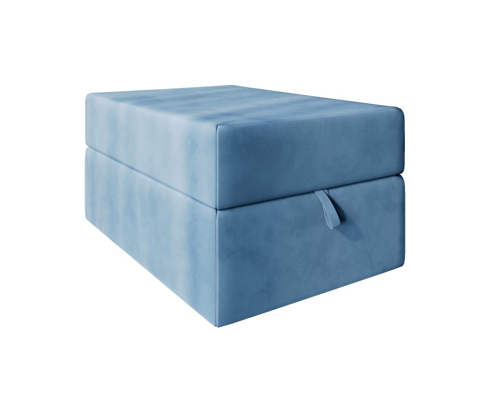 INTARO P1 Sitzpouf 90x60 cm mit Stauraum, Sitzhocker, Sitzpuff, Polsterhocker, Fußhocker, Gleitfüße