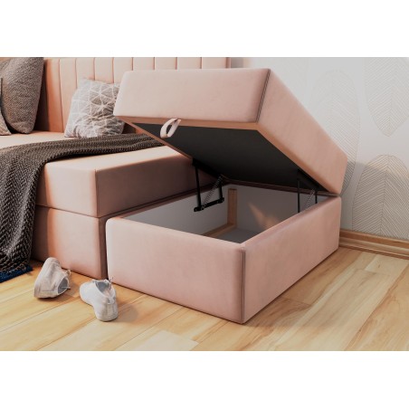 INTARO P1 Sitzpouf 100x60 cm mit Stauraum, Sitzhocker, Sitzpuff, Polsterhocker, Fußhocker, Gleitfüße