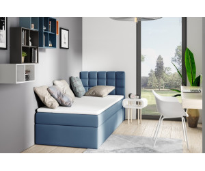 BEST 1M Singlebett 120x200 cm, Einzelbett, Jugendbett mit Bettkasten und Matratze