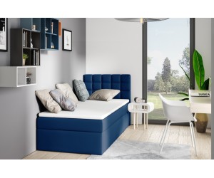 BEST 1M Singlebett 120x200 cm, Einzelbett, Jugendbett mit Bettkasten und Matratze