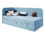 Kontinentalbett 90x200 cm für Jugendzimmer mit Sitzpuff, INTARO A28 Kontinentalbett 90x200 cm für Jugendzimmer mit Sitzpuff, INTARO A28