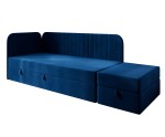 Kontinentalbett 100x200 cm für Jugendzimmer mit Sitzpuff, INTARO A28