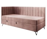 Jugendbett 100x200 cm mit Matratze und Bettkasten, Schlafsofa mit Metallfüßen, AMELIA 2M Jugendbett 100x200 cm mit Matratze und Bettkasten, Schlafsofa mit Metallfüßen, AMELIA 2M