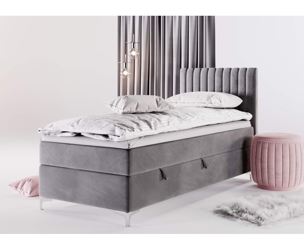 Jugendbett 80x200 cm, Einzelbett mit Bettkasten, auf Füßen, TRENTO 2M Jugendbett 80x200 cm, Einzelbett mit Bettkasten, auf Füßen, TRENTO 2M