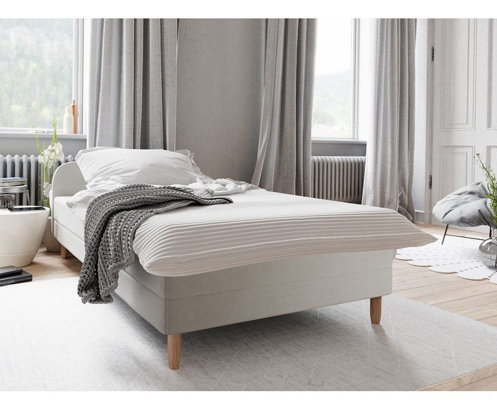 FREZJA M3 Hotelbett, Einzelbett 90x200 cm, mit Kopfteil und Bonellfederkernmatratze