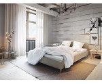 Hotelbett, Doppelbett 140x200 cm, Lattenrost mit Metallrahmen, OHNE Matratze, FREZJA T1