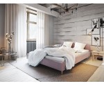 Hotelbett, Doppelbett 180x200 cm, Lattenrost mit Metallrahmen, OHNE Matratze, FREZJA T1
