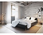 Hotelbett, Doppelbett 180x200 cm, Lattenrost mit Metallrahmen, OHNE Matratze, FREZJA T1