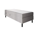 Hotelbett 80x200 cm, Kontinentalbett für Pensionen, Einzelbett mit Bettkasten, BONELL-Matratze, PALAZIO 1M