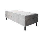 Hotelbett 100x200 cm, Kontinentalbett für Pensionen, Einzelbett mit Bettkasten, BONELL-Matratze, PALAZIO 1M