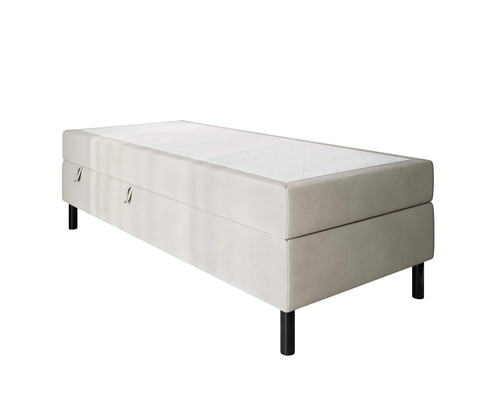 Hotelbett 120x200 cm, Kontinentalbett für Pensionen, Jugendbett mit Bettkasten, BONELL-Matratze, PALAZIO 1M