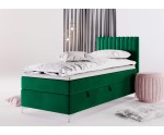 Jugendbett 100x200 cm, Einzelbett mit Bettkasten, auf Füßen, TRENTO 2M