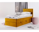 Jugendbett 120x200 cm, Einzelbett mit Bettkasten, auf Füßen, TRENTO 2M