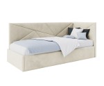 Polsterbett 90x200 cm, Lattenrost mit Metallrahmen, Jugendbett, mit Bettkasten, ohne Matratze, AMADEUSZ SM 02 Polsterbett 90x200 cm, Lattenrost mit Metallrahmen, Jugendbett, mit Bettkasten, ohne Matratze, AMADEUSZ SM 02