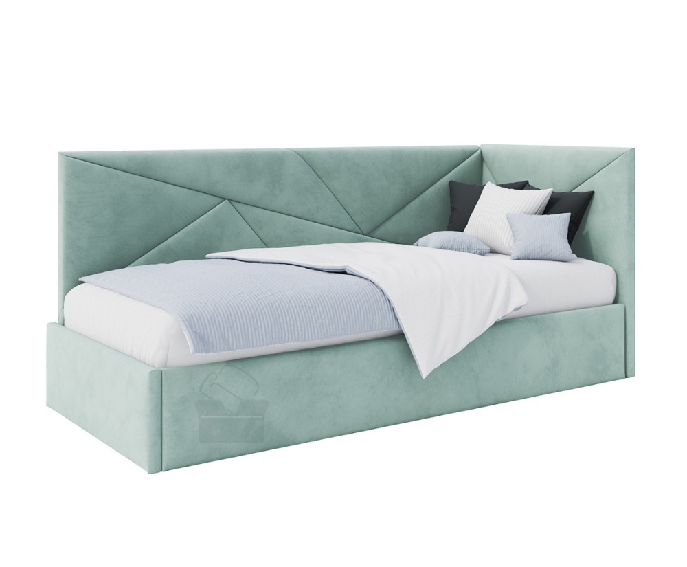 Polsterbett 90x200 cm, Lattenrost mit Metallrahmen, Jugendbett, mit Bettkasten, ohne Matratze, AMADEUSZ SM 02 Polsterbett 90x200 cm, Lattenrost mit Metallrahmen, Jugendbett, mit Bettkasten, ohne Matratze, AMADEUSZ SM 02