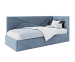 Polsterbett 90x200 cm, Lattenrost mit Metallrahmen, Jugendbett, mit Bettkasten, ohne Matratze, AMADEUSZ SM 02