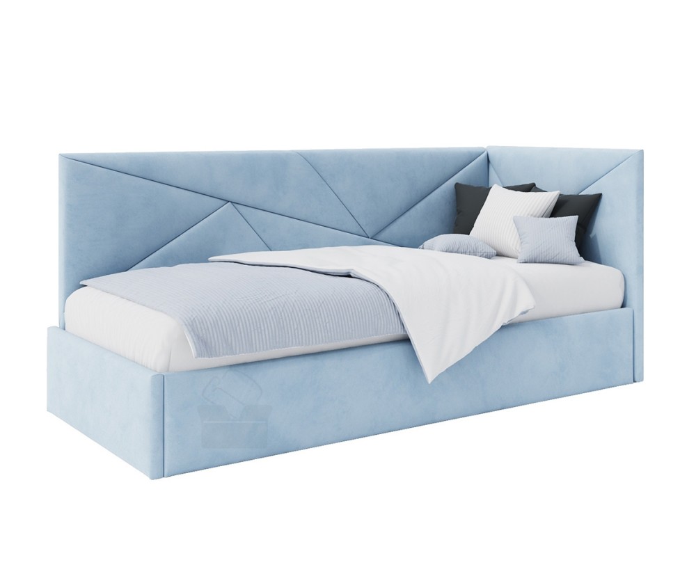 Polsterbett 90x200 cm, Lattenrost mit Metallrahmen, Jugendbett, mit Bettkasten, ohne Matratze, AMADEUSZ SM 02 Polsterbett 90x200 cm, Lattenrost mit Metallrahmen, Jugendbett, mit Bettkasten, ohne Matratze, AMADEUSZ SM 02