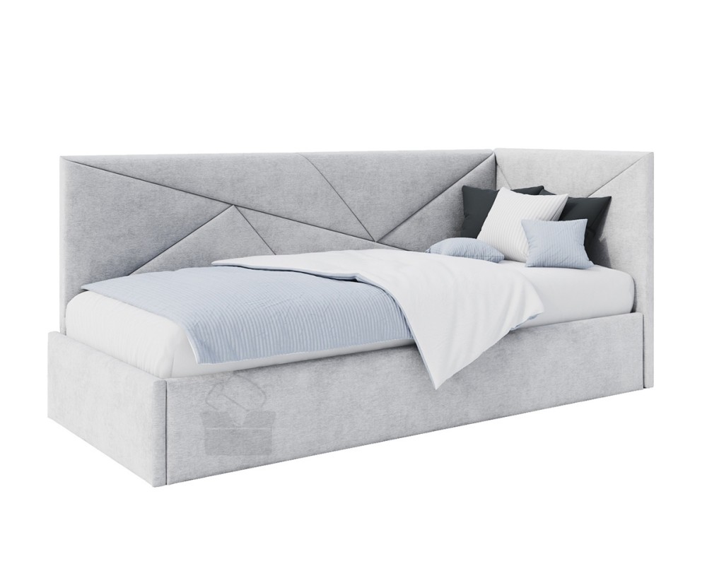 Polsterbett 90x200 cm, Lattenrost mit Metallrahmen, Jugendbett, mit Bettkasten, ohne Matratze, AMADEUSZ SM 02 Polsterbett 90x200 cm, Lattenrost mit Metallrahmen, Jugendbett, mit Bettkasten, ohne Matratze, AMADEUSZ SM 02