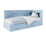 Polsterbett 100x200 cm, Lattenrost mit Metallrahmen, Jugendbett, mit Bettkasten, ohne Matratze, AMADEUSZ SM 02 Polsterbett 100x200 cm, Lattenrost mit Metallrahmen, Jugendbett, mit Bettkasten, ohne Matratze, AMADEUSZ SM 02