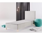 Einzelbett 80x200 cm, Hotelbett, Kopfteil glatt, Füße Buchenholz, BRISTOL 1H Einzelbett 80x200 cm, Hotelbett, Kopfteil glatt, Füße Buchenholz, BRISTOL 1H