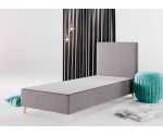Bettgestell 120x200 cm, Hotelbett ohne Matratze, Kopfteil glatt, Füße Buchenholz, BRISTOL 1H Bettgestell 120x200 cm, Hotelbett ohne Matratze, Kopfteil glatt, Füße Buchenholz, BRISTOL 1H