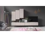 CAMERON TV-Schrank 100 cm, TV-Board stehend / hängend, griffloses Design, Kaschmir