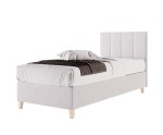 Einzelbett 90x200 cm, Hotelbett, Kopfteil mit vertikalen breiten Streifen, BRISTOL 4H Einzelbett 90x200 cm, Hotelbett, Kopfteil mit vertikalen breiten Streifen, BRISTOL 4H