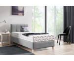 Einzelbett 120x200 cm, Hotelbett, Kopfteil mit vertikalen breiten Streifen, BRISTOL 4H