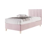 Hotelbett 120x200 cm, Bettgestell, Kopfteil mit Rechteck-Steppung, BRISTOL 3H