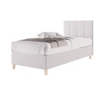 Hotelbett 120x200 cm, Bettgestell, Kopfteil mit Rechteck-Steppung, BRISTOL 3H