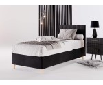Hotelbett 90x200 cm, Einzebett für Pensionen, Kopfteil mit vertikaler Steppung, BRISTOL 2H Hotelbett 90x200 cm, Einzebett für Pensionen, Kopfteil mit vertikaler Steppung, BRISTOL 2H