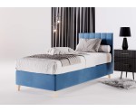 Hotelbett 90x200 cm, Einzebett für Pensionen, Kopfteil mit vertikaler Steppung, BRISTOL 2H