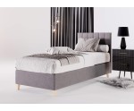 Hotelbett 90x200 cm, Einzebett für Pensionen, Kopfteil mit vertikaler Steppung, BRISTOL 2H Hotelbett 90x200 cm, Einzebett für Pensionen, Kopfteil mit vertikaler Steppung, BRISTOL 2H