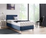 Hotelbett 90x200 cm, Einzebett für Pensionen, Kopfteil mit vertikaler Steppung, BRISTOL 2H