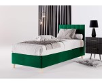 Hotelbett 120x200 cm, Einzebett für Pensionen, Kopfteil mit vertikaler Steppung, BRISTOL 2H Hotelbett 120x200 cm, Einzebett für Pensionen, Kopfteil mit vertikaler Steppung, BRISTOL 2H