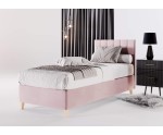 Hotelbett 120x200 cm, Einzebett für Pensionen, Kopfteil mit vertikaler Steppung, BRISTOL 2H