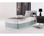 Hotelbett 120x200 cm, Einzebett für Pensionen, Kopfteil mit vertikaler Steppung, BRISTOL 2H
