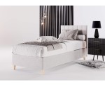 Hotelbett 120x200 cm, Einzebett für Pensionen, Kopfteil mit vertikaler Steppung, BRISTOL 2H