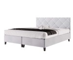 Doppelbett 160x200 cm, Hotelbett, Kopfteil mit Rauten-Steppung, BRISTOL 5H