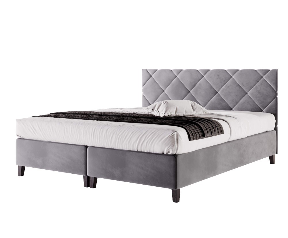 Doppelbett 160x200 cm, Hotelbett, Kopfteil mit Rauten-Steppung, BRISTOL 5H Doppelbett 160x200 cm, Hotelbett, Kopfteil mit Rauten-Steppung, BRISTOL 5H