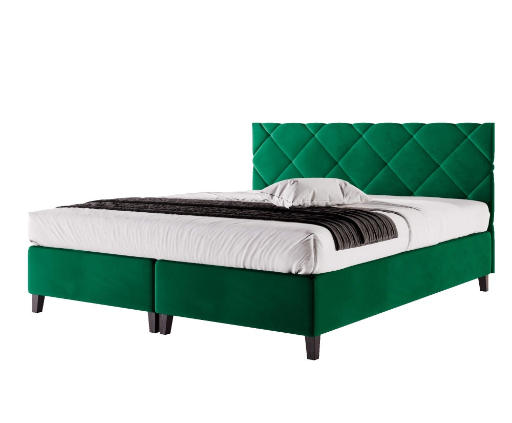 Doppelbett 160x200 cm, Hotelbett, Kopfteil mit Rauten-Steppung, BRISTOL 5H Doppelbett 160x200 cm, Hotelbett, Kopfteil mit Rauten-Steppung, BRISTOL 5H